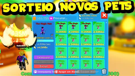 GASTEI MAIS DE 100K DE TOKENS OS NOVOS PET SECRETOS DO NOVO EGG