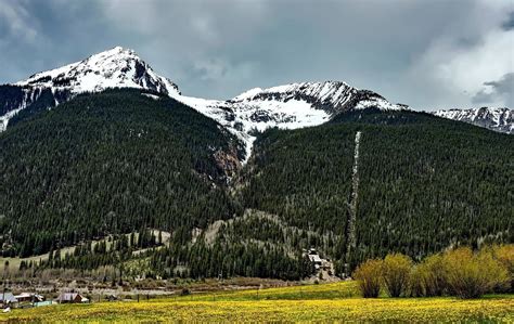 Free picture: mountain, landscape, snow, hill, mountain peak, sky, grass