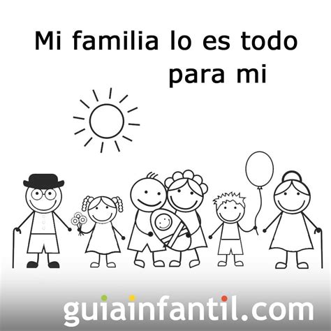 Postales Para Imprimir Y Colorear De La Familia