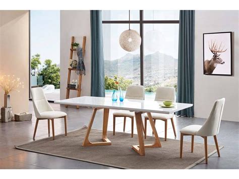 Стол обеденный, Comedor, белый, современный стиль | Euro Style ...
