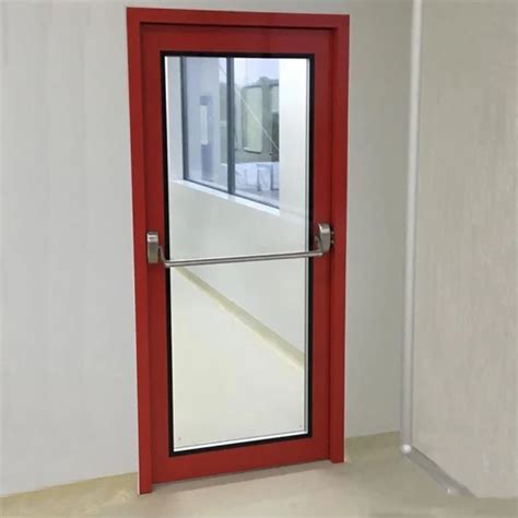 Fireproof Cleanroom Emergency Exit Door With Panic Bar Fireproof