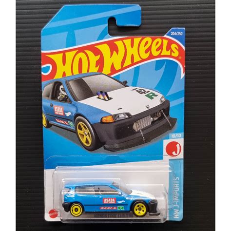 HotWheels Honda Civic EG Custom BLUE Hot Wheels CARD WITH SOFTCORNERS Shopee Philippines