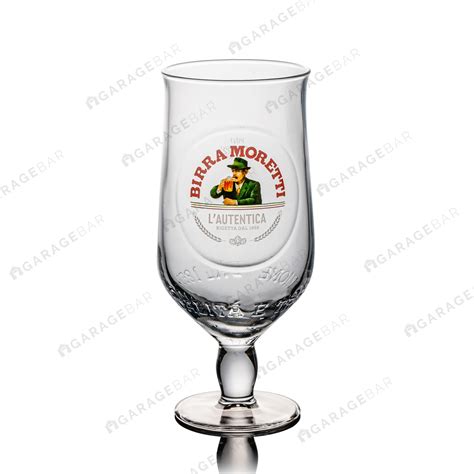 Birra Moretti Chalice Beer Glass - Pint/20oz - GarageBar Limited