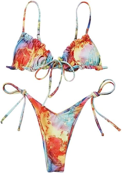 Conjuntos de bikini para mujer verano conjunto de bikini de moda impresión costura Split traje