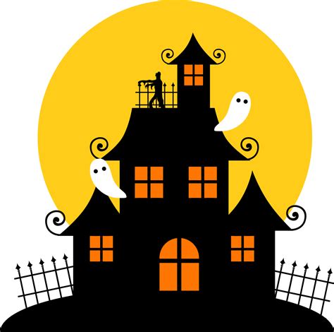 Halloween Haunted House 29199180 PNG