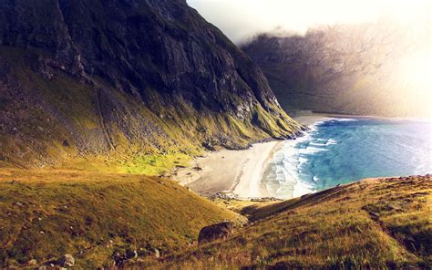 Seashore Coast Mountains Wallpapers | HD Wallpapers | ID #17896