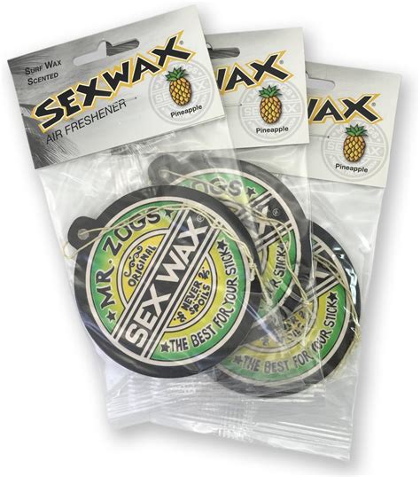 Amazon Sex Wax Air Freshener Pack Pineapple Automotive