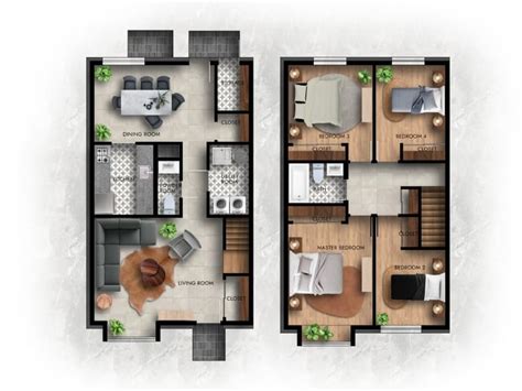 A Professional 2d Floor Plan Render In Photoshop Upwork