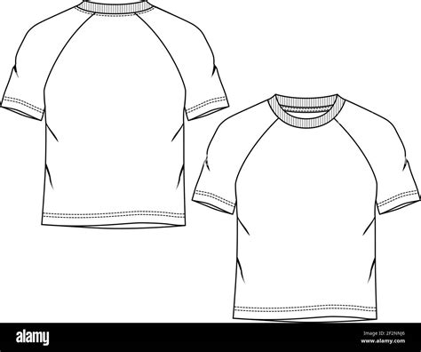 Men. Boys t shirt fashion flat sketch template. Technical Fashion ...