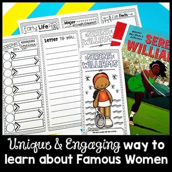 Famous Women Biography Brochures Women History Month Activity The