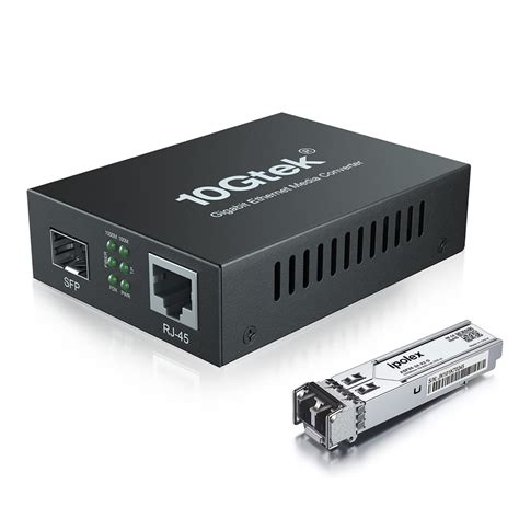 1Gb SFP Fiber to RJ45 Fiber Optic Media Converter 1000Mbps SFP Fiber ...