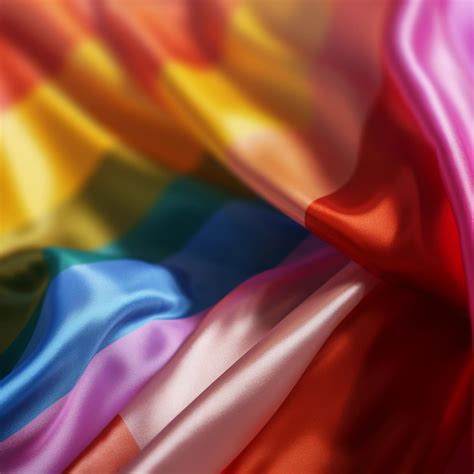 Bandeira Do Arco Ris Como S Mbolo Closeup Da Bandeira Do Arco Ris Do Orgulho Gay Foto Premium