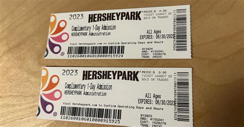 2 Hersheypark Ticketsexpires 63023 Hershey Park For 80 In Camp