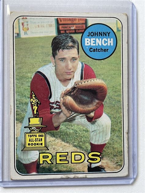 Topps Johnny Bench Rookie Cincinnati Reds Ebay