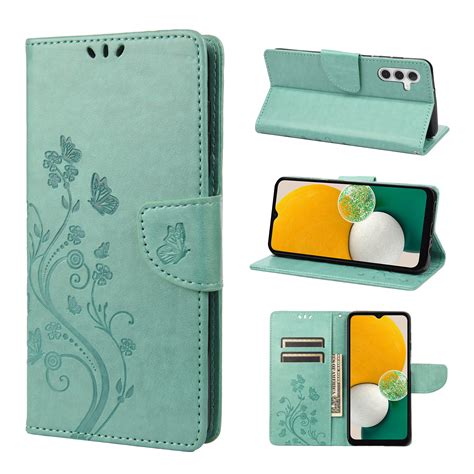 Slim Wallet Phone Case for Samsung Galaxy A14 5G,Butterfly & Floral