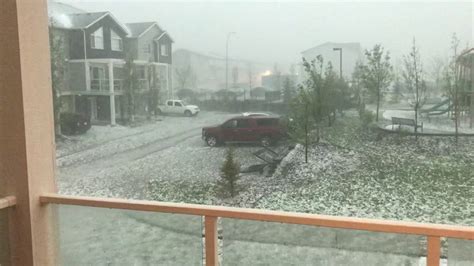 Calgary Hail Storm June 13 2020 Youtube