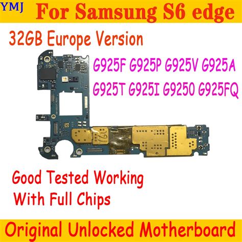 For Samsung Galaxy S6 Edge G925F Motherboard Original Unlocked With