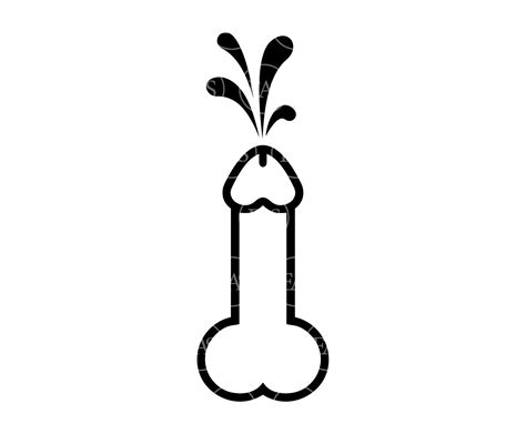 Cumming Penis Svg Dick Svg Clip Art Vector Cut File For Etsy Canada