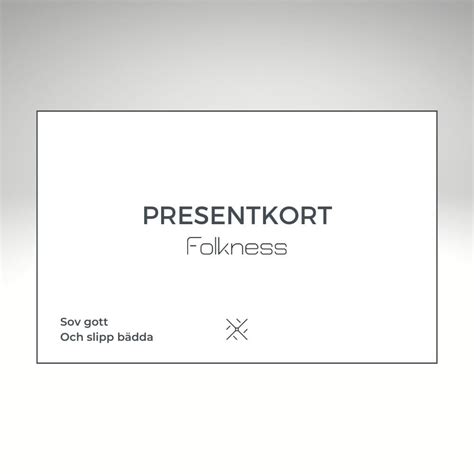 digitalt presentkort folkness