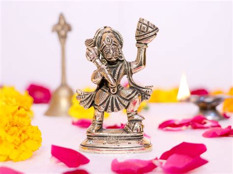 Brass Hanuman Ji Statue for Your Puja Room /mandir. Worship Hanuman Ji ...