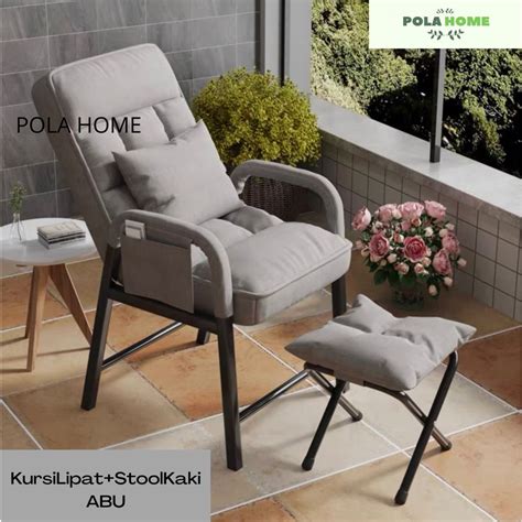 Jual Pola Kursi Lipat And Stool Kaki Abu Kursi Santai Kursi Malas Kursi