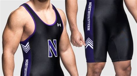 Northwestern University Wrestling Singlet Suit Size Medium Large Under