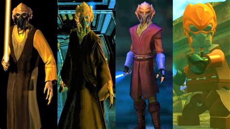 The Evolution Of Plo Koon In Star Wars Games Youtube