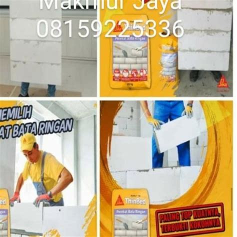 Jual Sika Mur 130 Thinbed Perekat Bata Ringan Lem Hebel Shopee