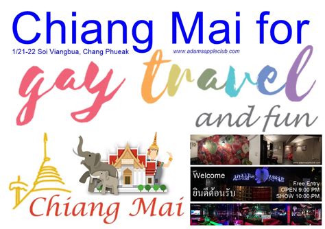 Chiang Mai For Gay Travelers Adams Apple Club Thailand