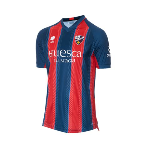 Maillot Soka Sd Huesca Maillot Domicile 2023 2024 Bleu Rouge Light Bleu