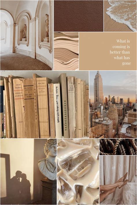 Aesthetic Tan Collage Wallpaper