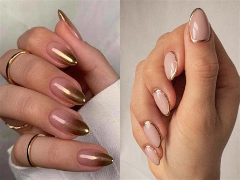 Nude νύχια με χρυσά σχέδια ιδέες για κάθε περίσταση