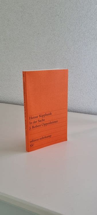 Heinar Kipphardt In Der Sache J Robert Oppenheimer Kaufen Auf Ricardo