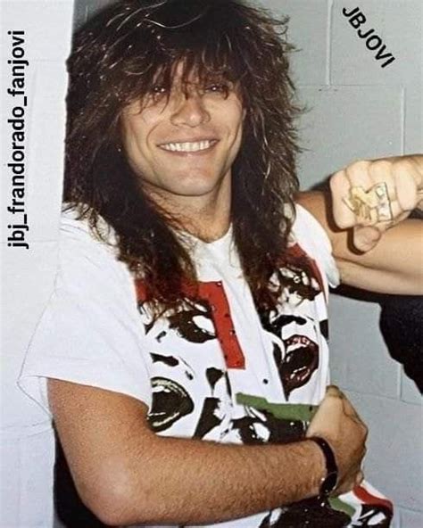 Shaggy Long Hair Jon Bon Jovi Most Handsome Men Hottest Pic His