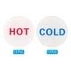 Self Stick Hot Cold Water Label Acrylic Waterproof Stickers Signs For Faucets Sink White Red