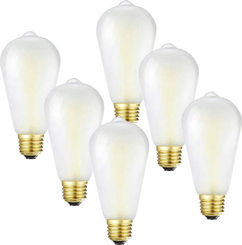 Homosum Dimmable Frosted Edison Bulbs E W Equivalent W Lm