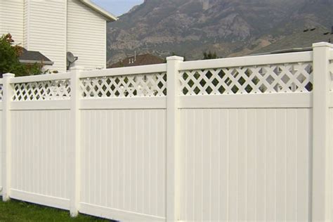 Quality Vinyl Fence With Lattice Top Diy Vinyl Products