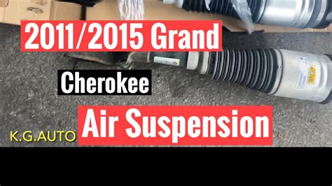 jeep grand cherokee service air suspension system