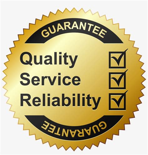 Workmanship Guarantee Quality Service Logo Png X Png