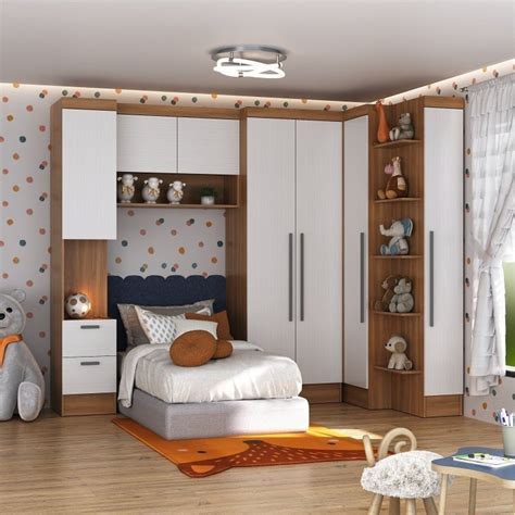 Quarto Completo Infantil Menino - Quarto Infantil Completo 5 Peças Ella Espresso Móveis | MadeiraMadeira