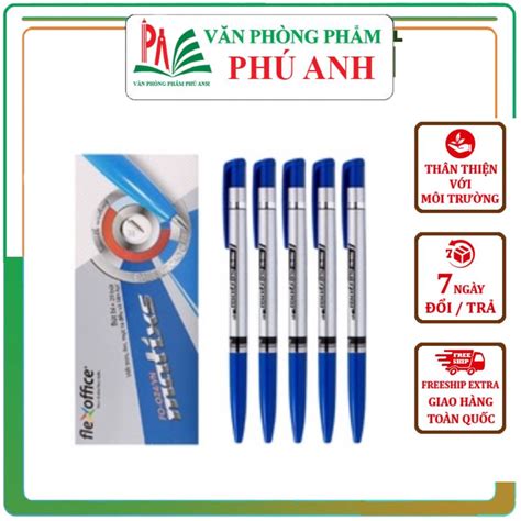 Bút bi thiên long Fo 024 ngòi 0,7mm hộp 20 cái màu xanh / đen / đỏ ...