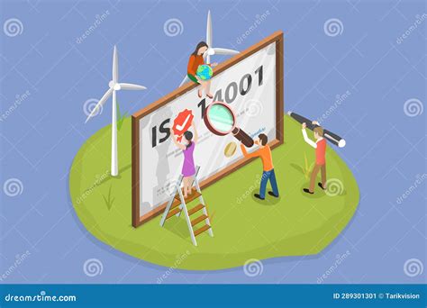 D Isometric Flat Vector Conceptual Illustration Of Iso Certification