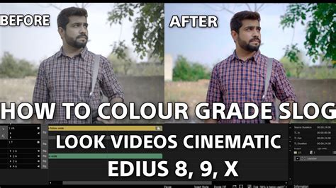 How To Colour Grade Slog In Edius Video Software Video