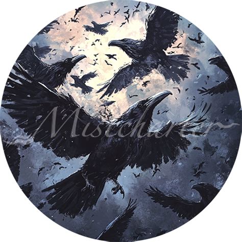Swarm Of Ravens Game Tokens For Vtt And Ttrpg Mistcharter Maps