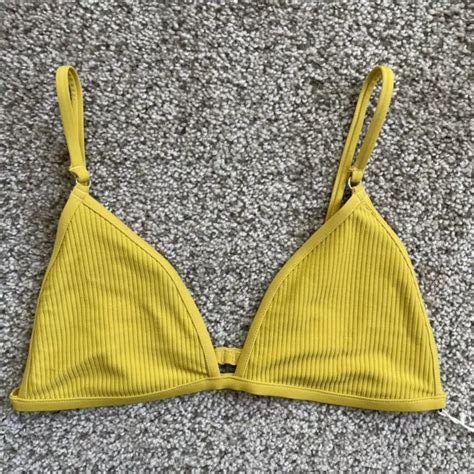 REVOLVE X MADELYN Cline Folly Bikini Top In Sunny ARO Swim Size S 20