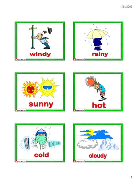 Weather Flashcards