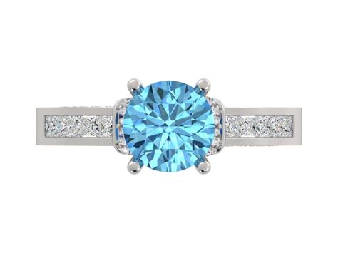 Blue Diamond Engagement Ring » Diamond and Gold Warehouse