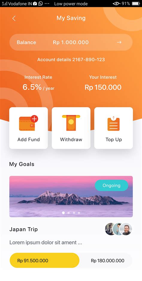finance android ui kit  rushabhpatel codester
