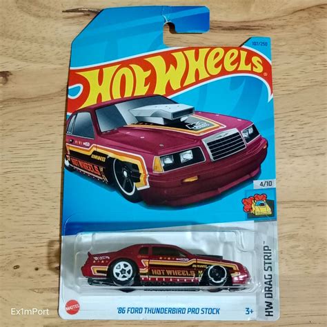 Hot Wheels 86 Ford Thunderbird Pro Stock Hobbies Toys Toys Games On Carousell