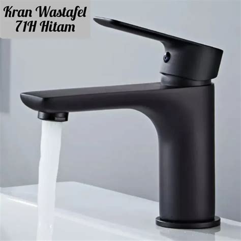 Keran Air Wastafel Cuci Tangan Stainless Hitam H Kran Air Sink